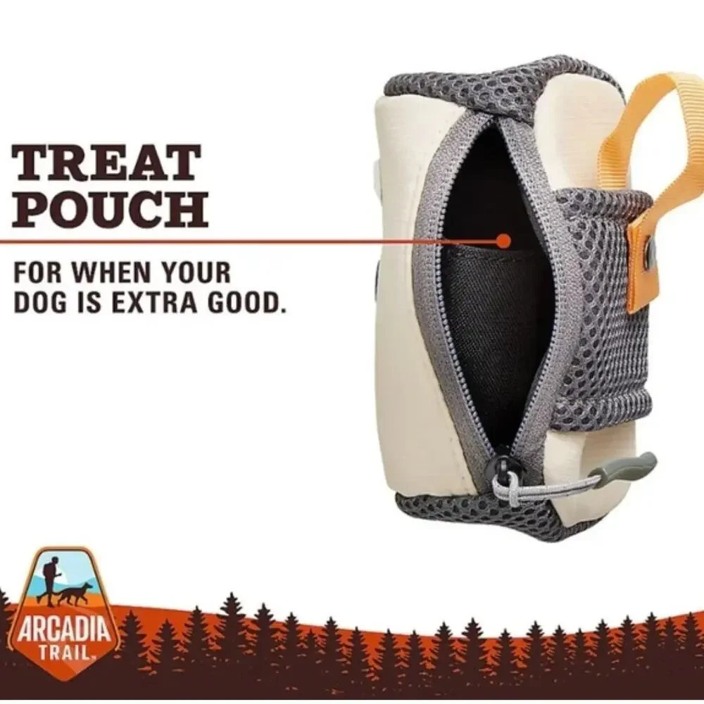 Arcadia Trail Waste Bag Dispenser & Treat Tote Dog Tan Beige‎ New